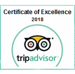 TripAdvisor Certificate Of Excellence 2018